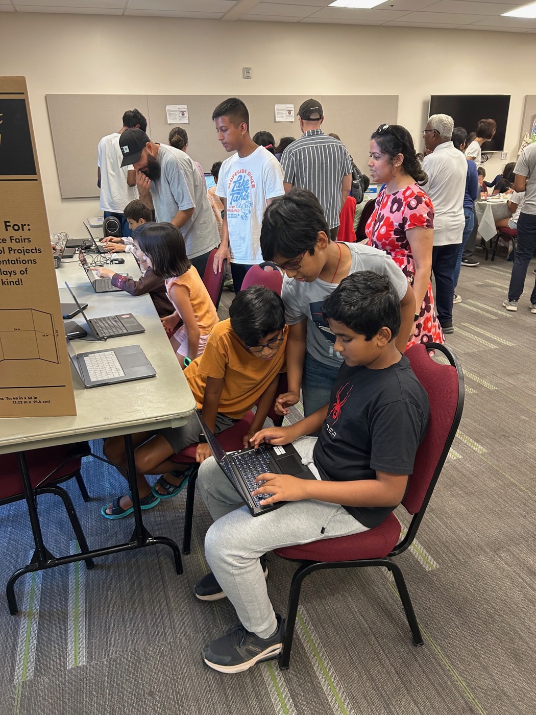 Coding at laptops