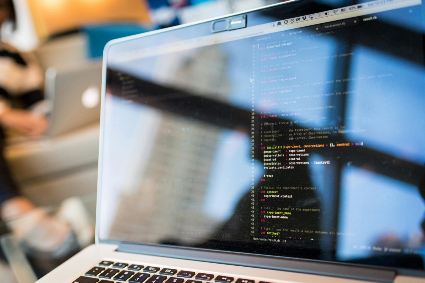 Student learning Python